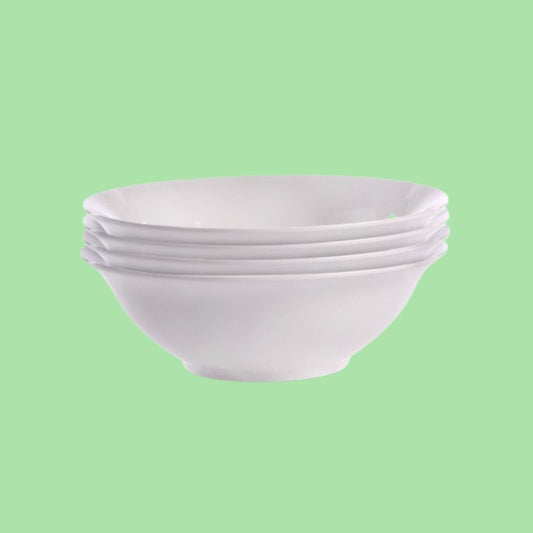 Set of 4 Serving Bowls in White