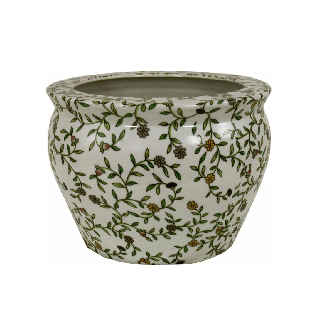 Vintage Floral Planter