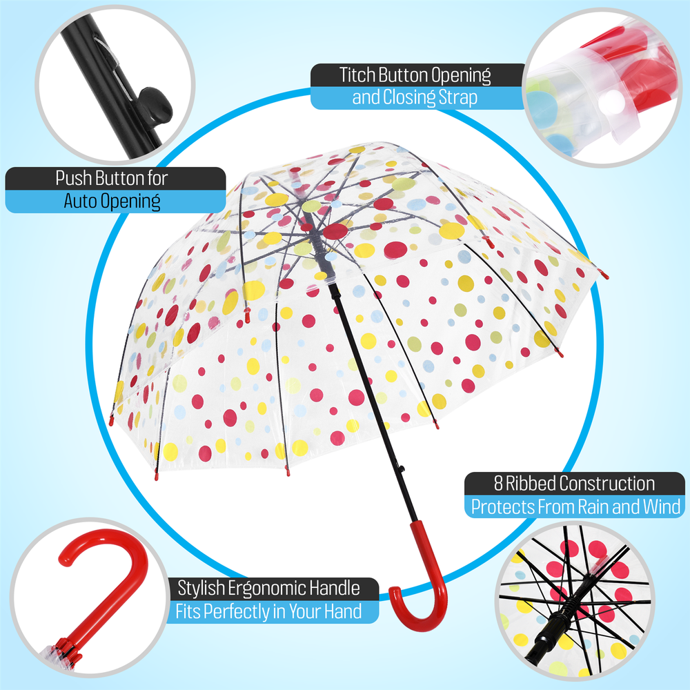 Pink Polka Umbrella