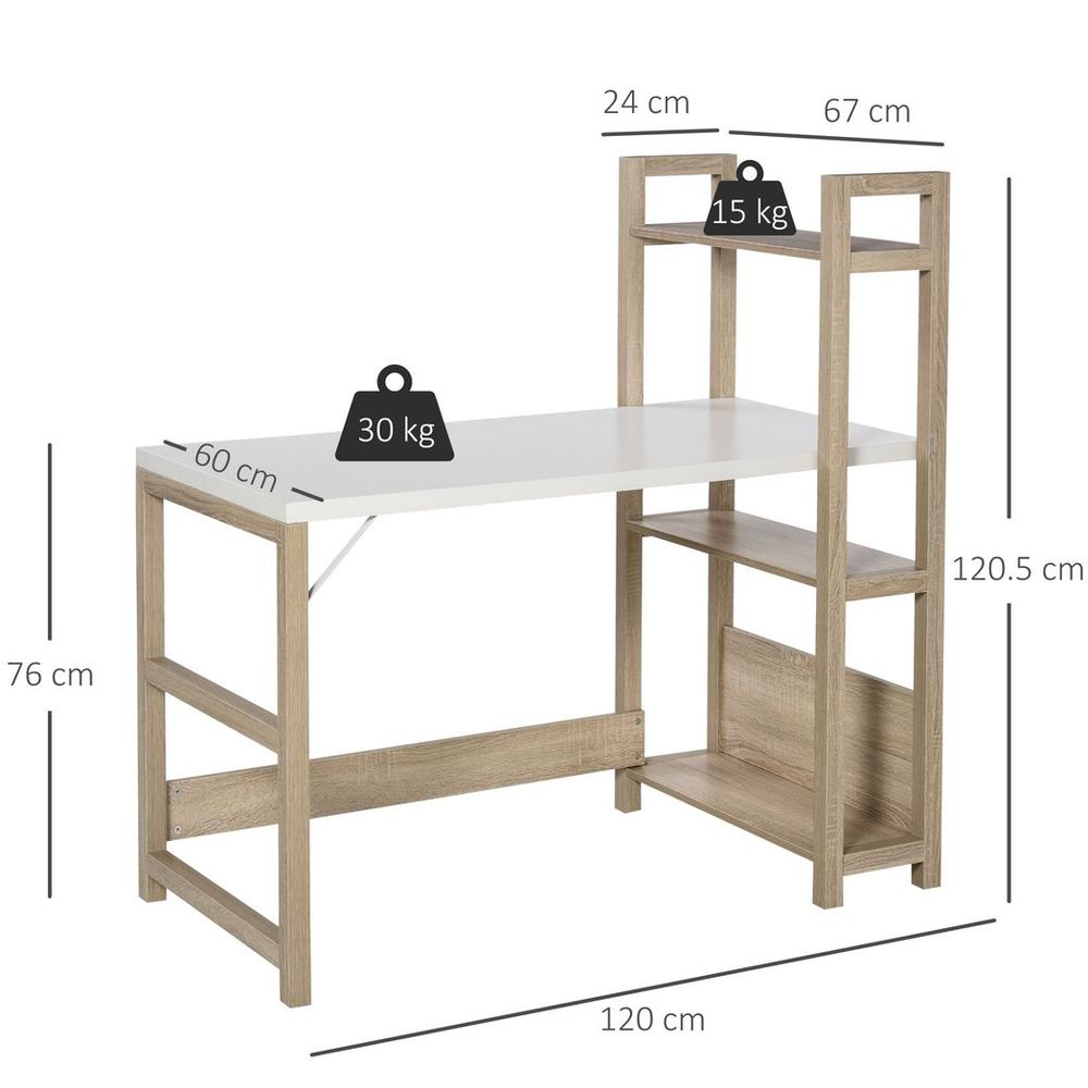Home Office Bookshelf Desk