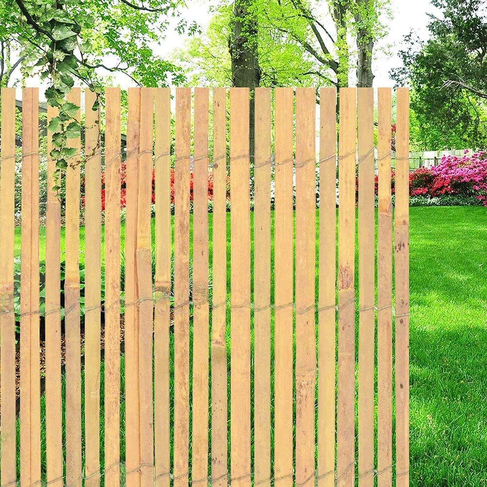 Slatted Bamboo Fence