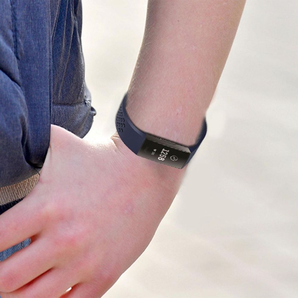 Silicone Replacement Fitbit Band Navy
