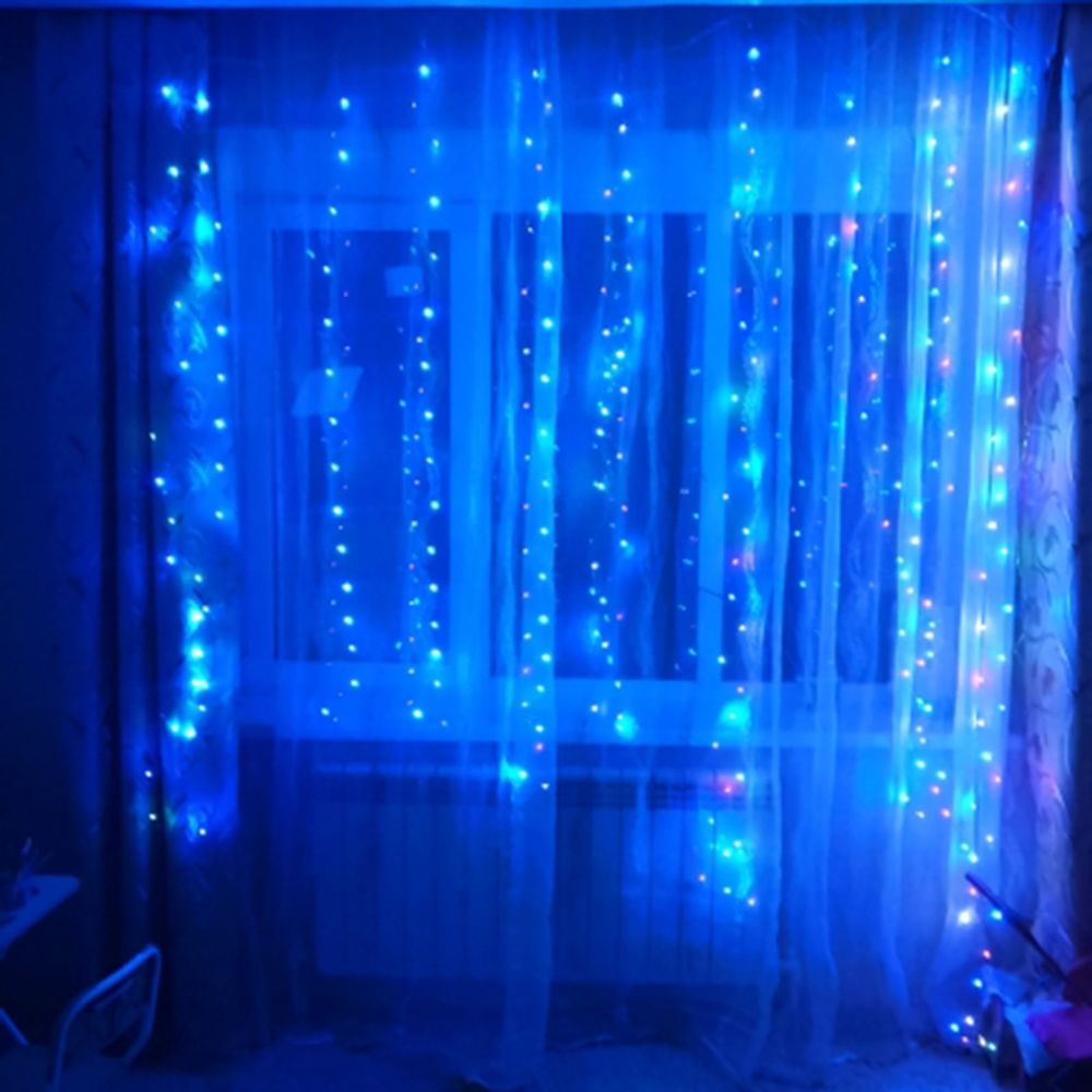 2M Curtain Fairy String Light LED Christmas Decorations for Home Birthday Wedding Valentines Day Table Decor Garland Light