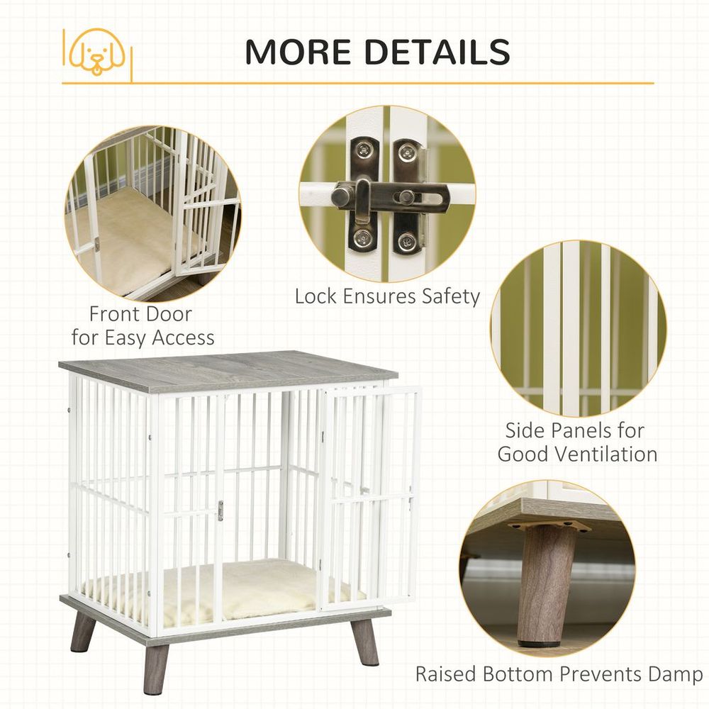 PAWHUT Dog Kennel with front gate