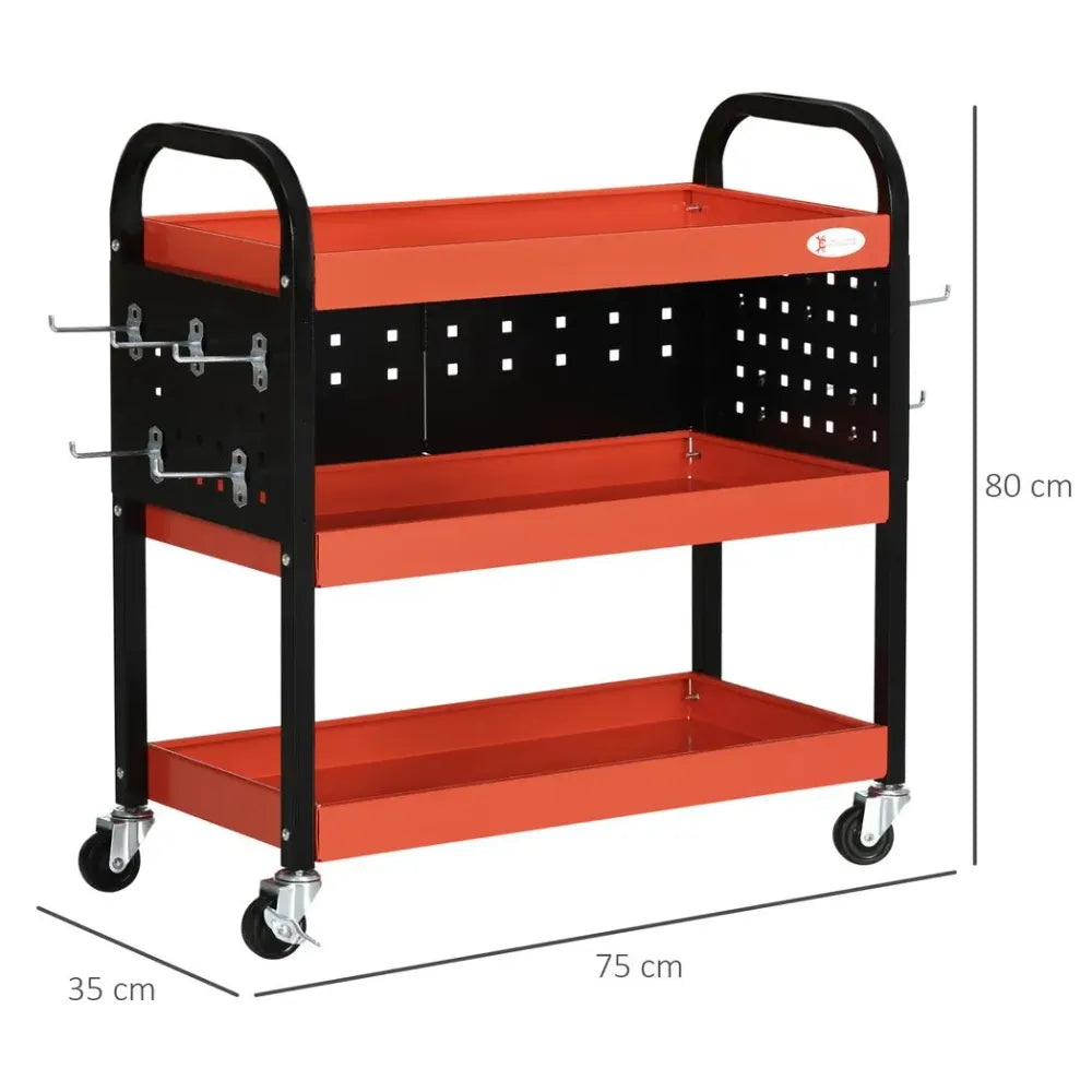 Rolling Tool Cart 3 Tier