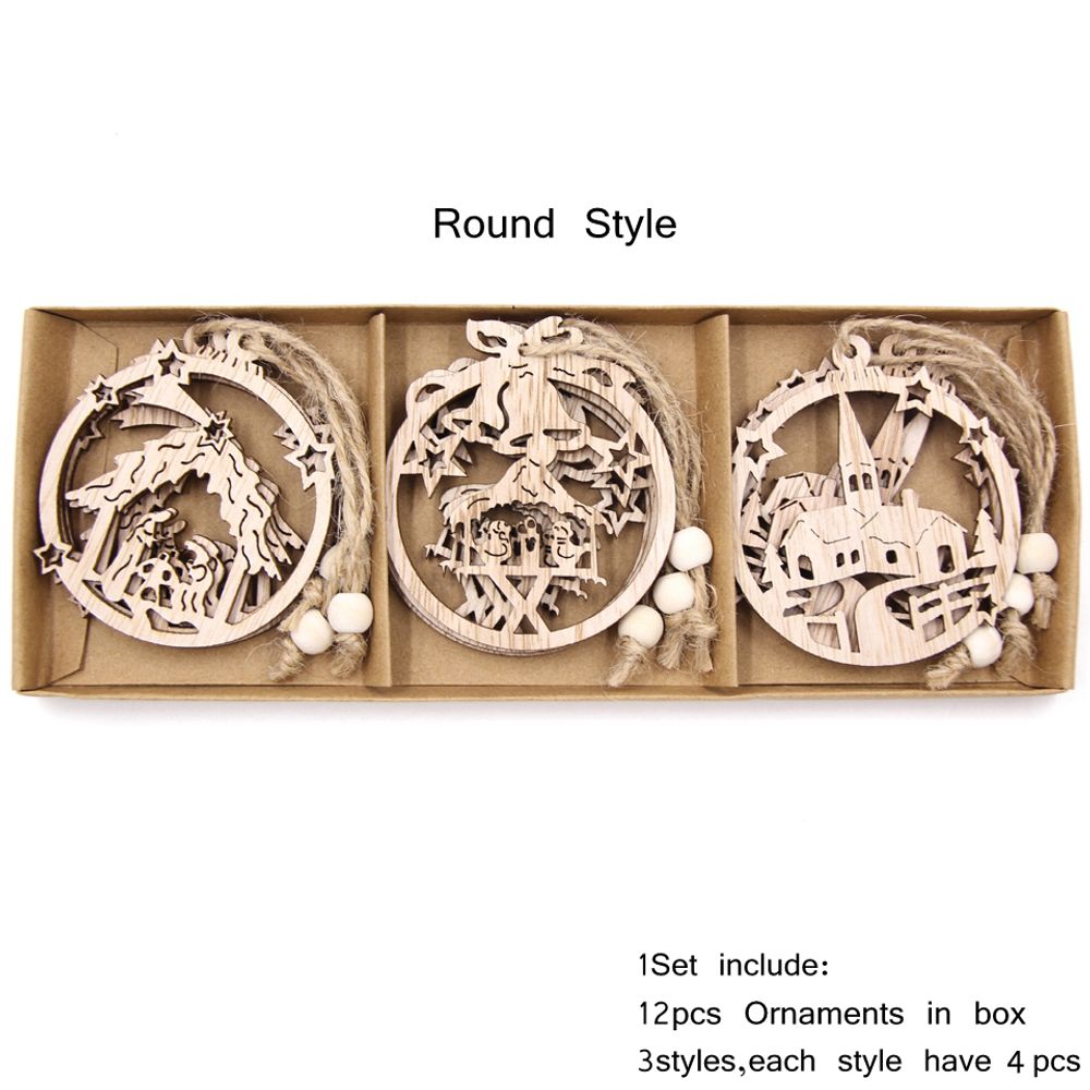 Wooden Snowflake Decorations