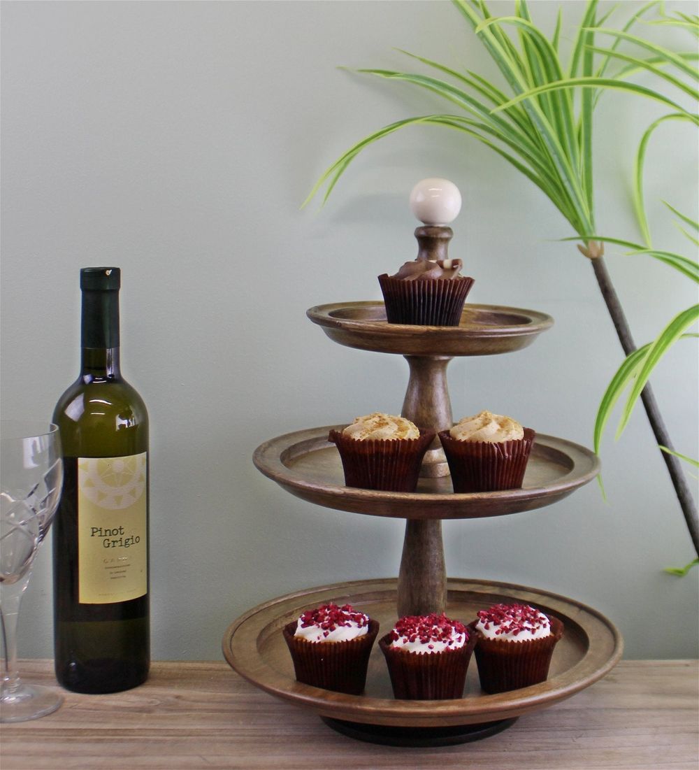 Mango Wood Cake Stand