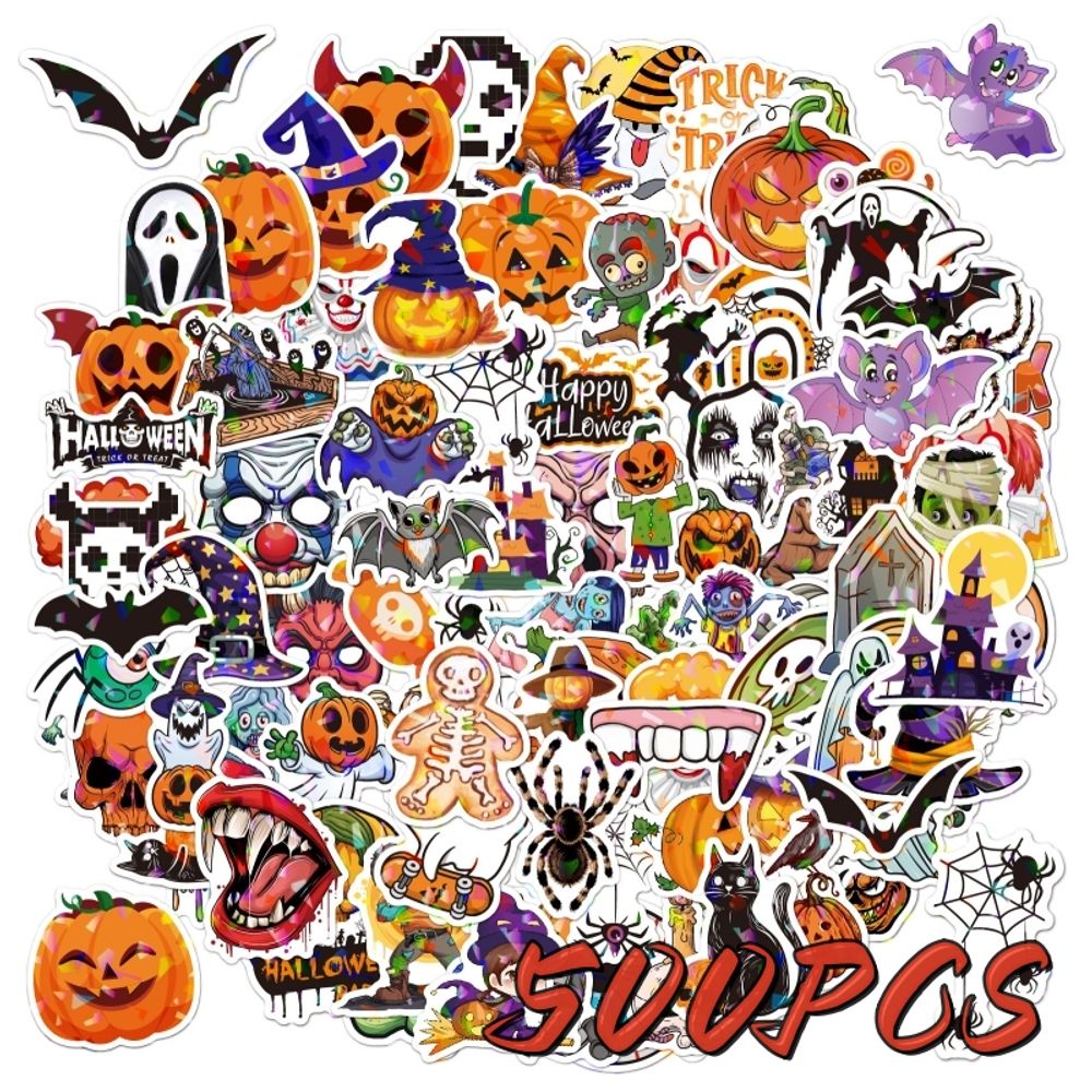 Holographic Halloween Stickers