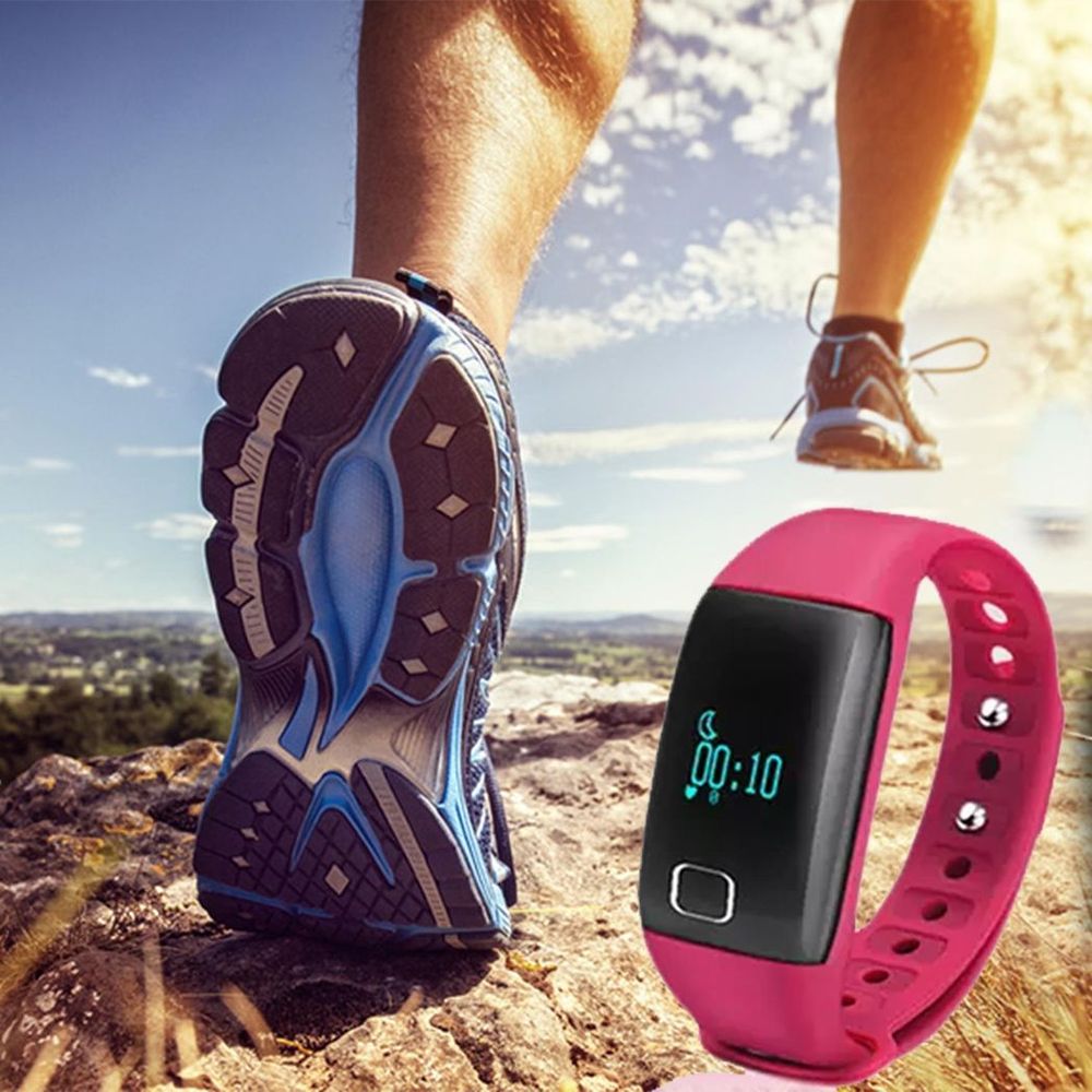 Waterproof Fitness Tracker Pink