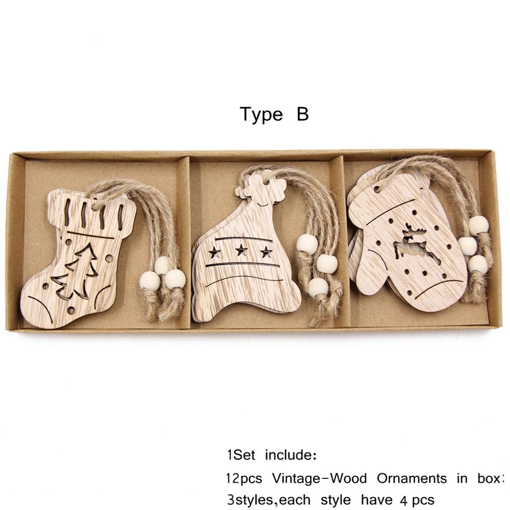 Wooden Snowflake Decorations