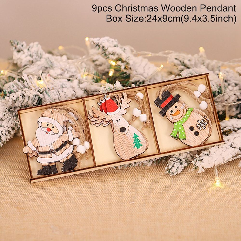 Wooden Gnome Pendants