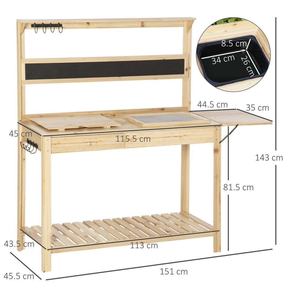 Potting Bench Workstation Table