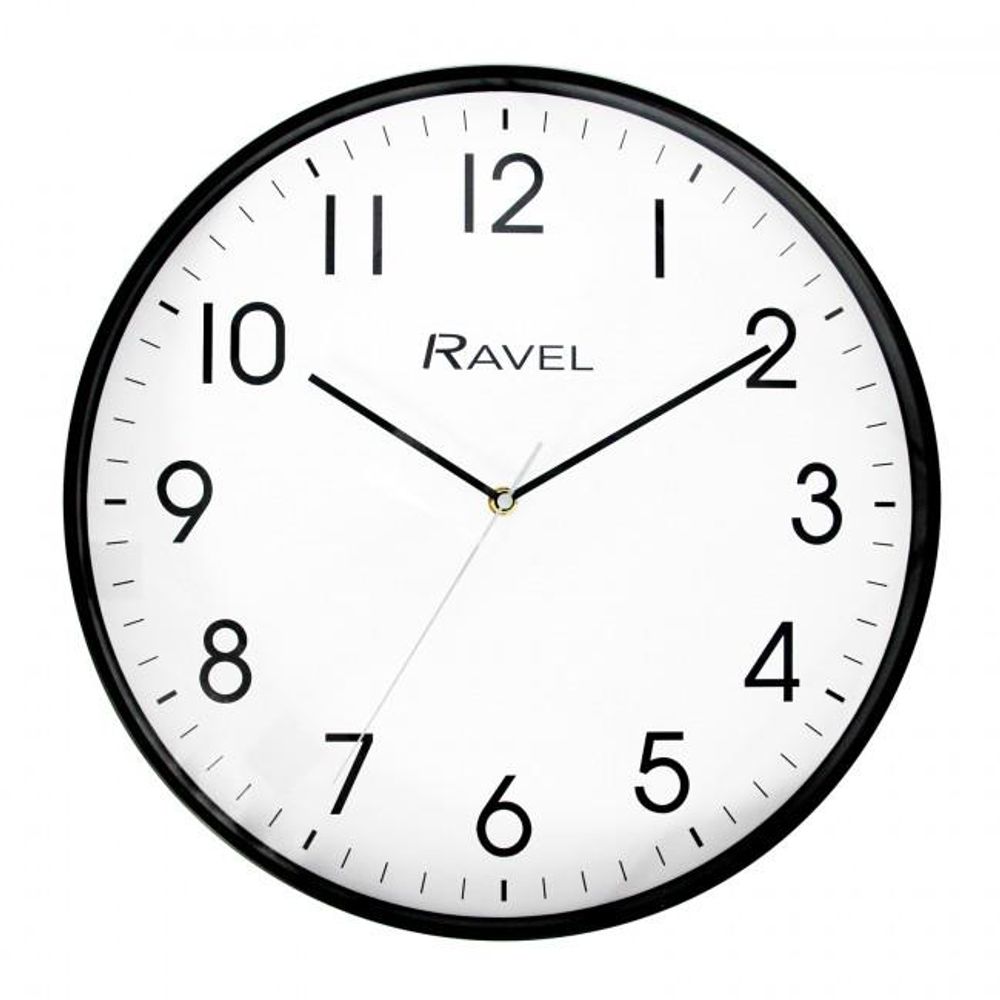 Black Wall Clock 40cm