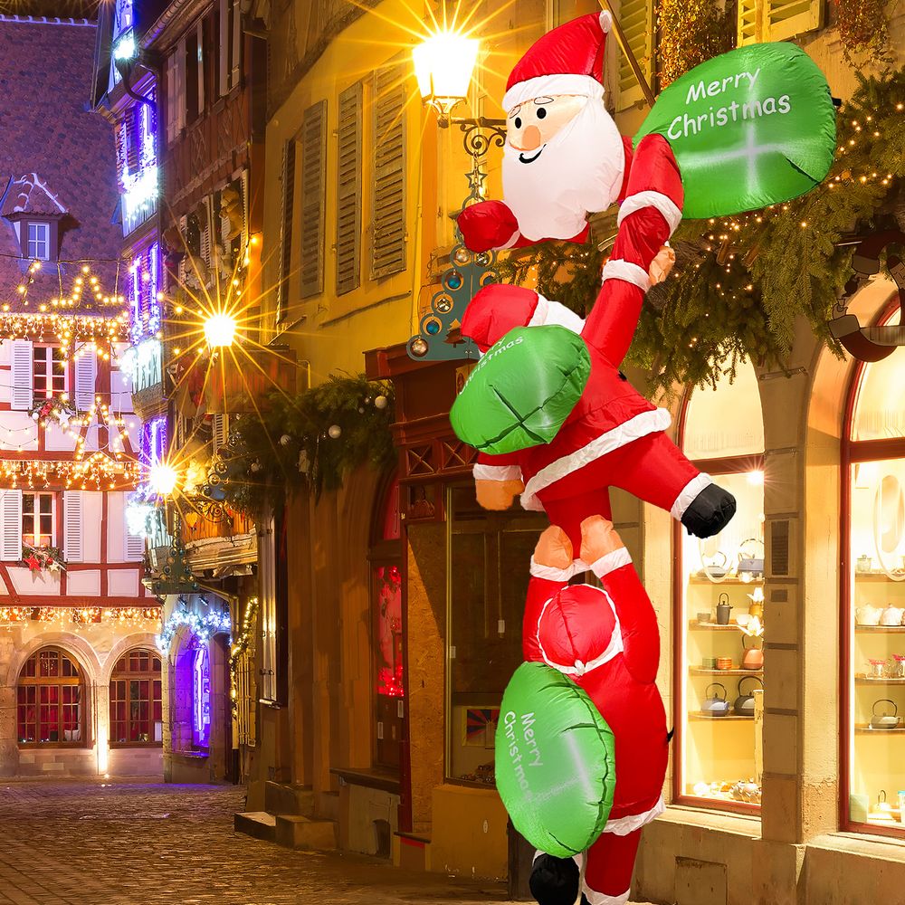 8ft Outdoor Santa Claus House Climbing Inflatable