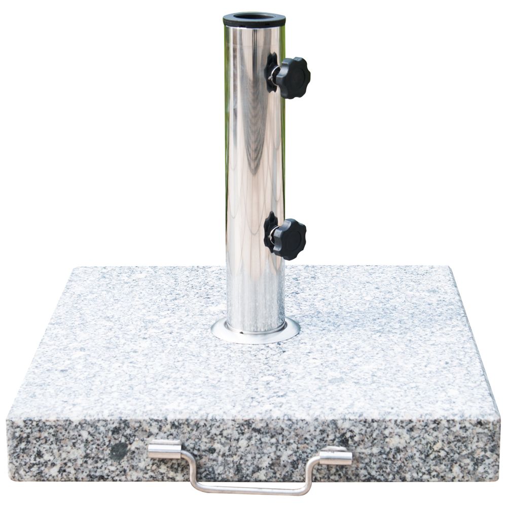 Garden Umbrella Stand Marble Grey
