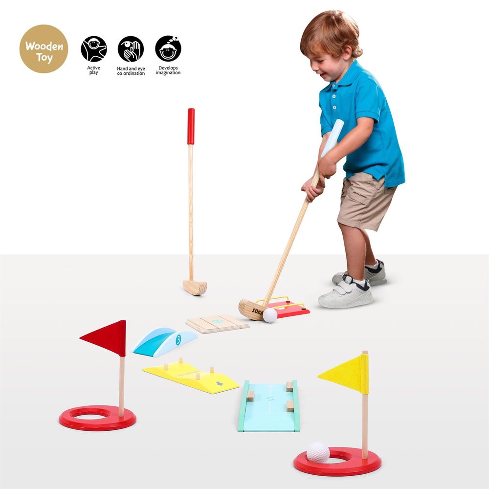 Wooden Golf Toy Set