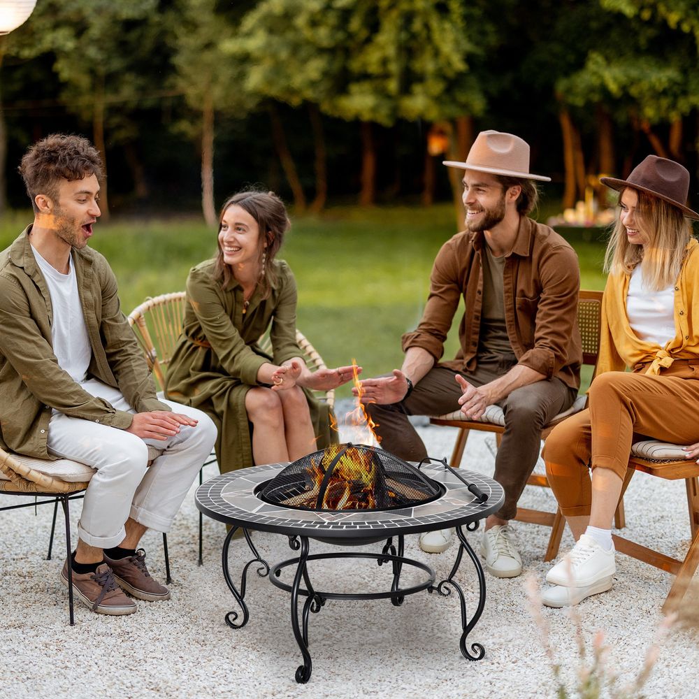 Mosaic Fire Pit/BBQ 80cm