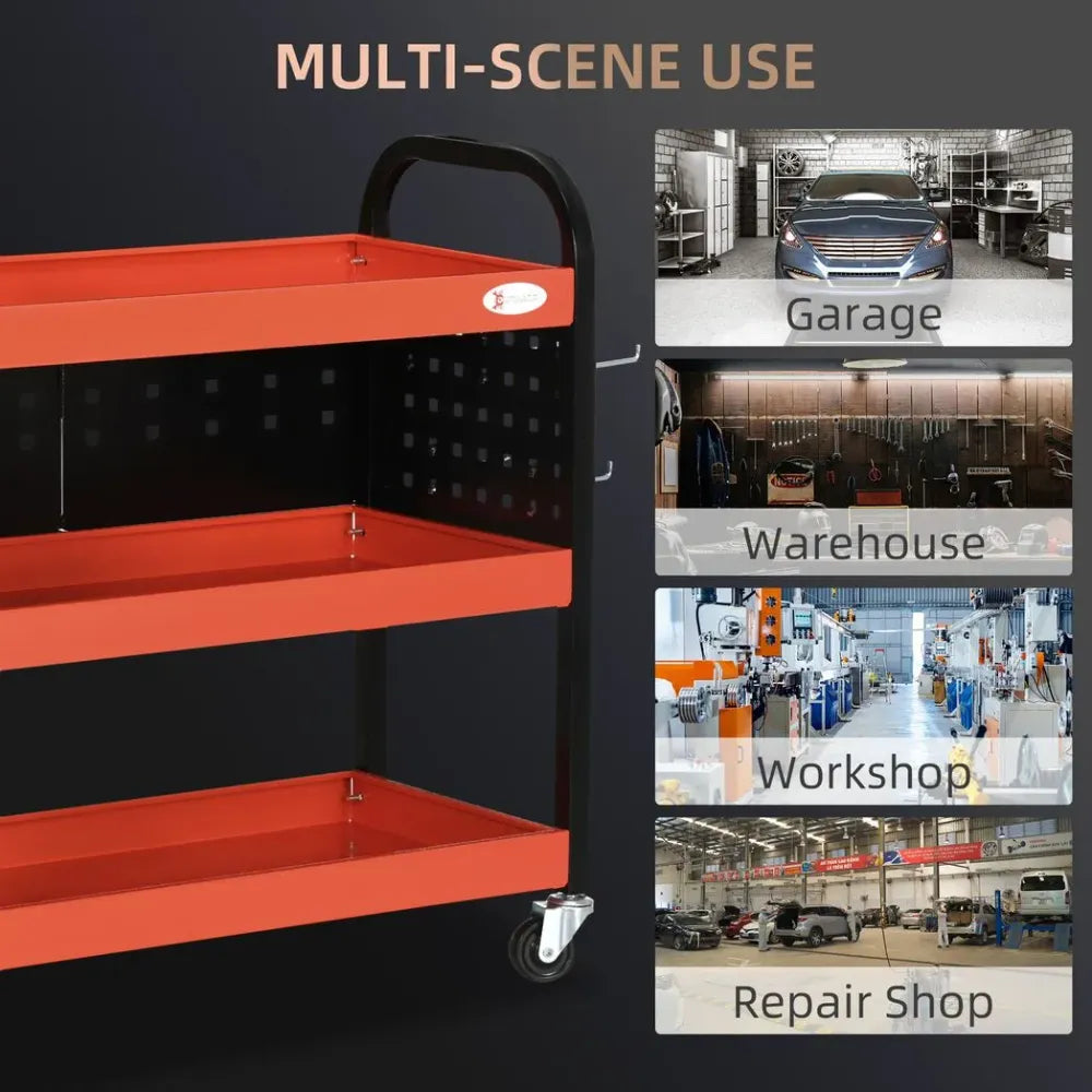 Rolling Tool Cart 3 Tier