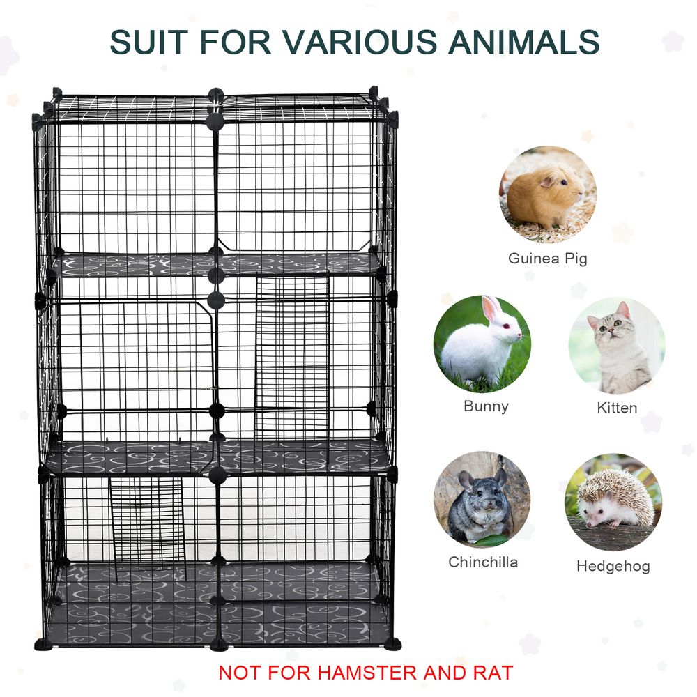 Small Animal Playpen with Ramps