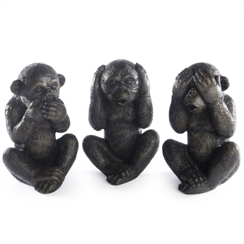 Monkey Ornaments x3