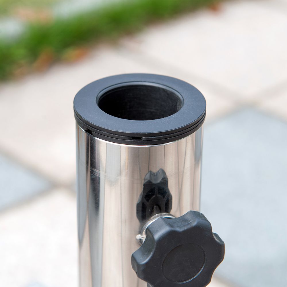 Garden Umbrella Stand Marble Grey