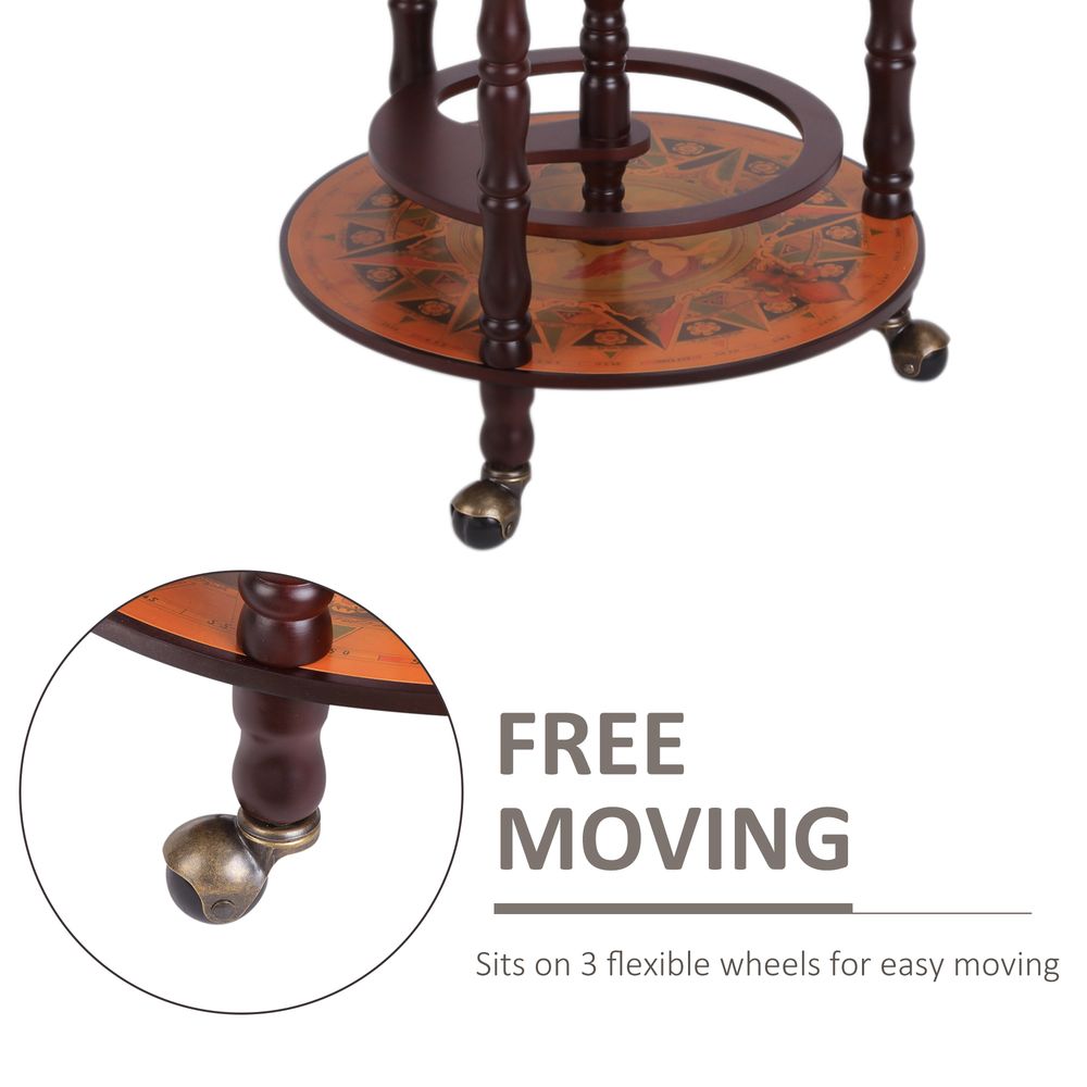 Retro Style Globe Bar 61cm