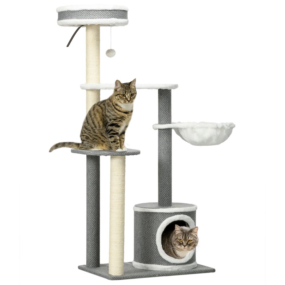 Cat Tree with Scratching Post & Hammock