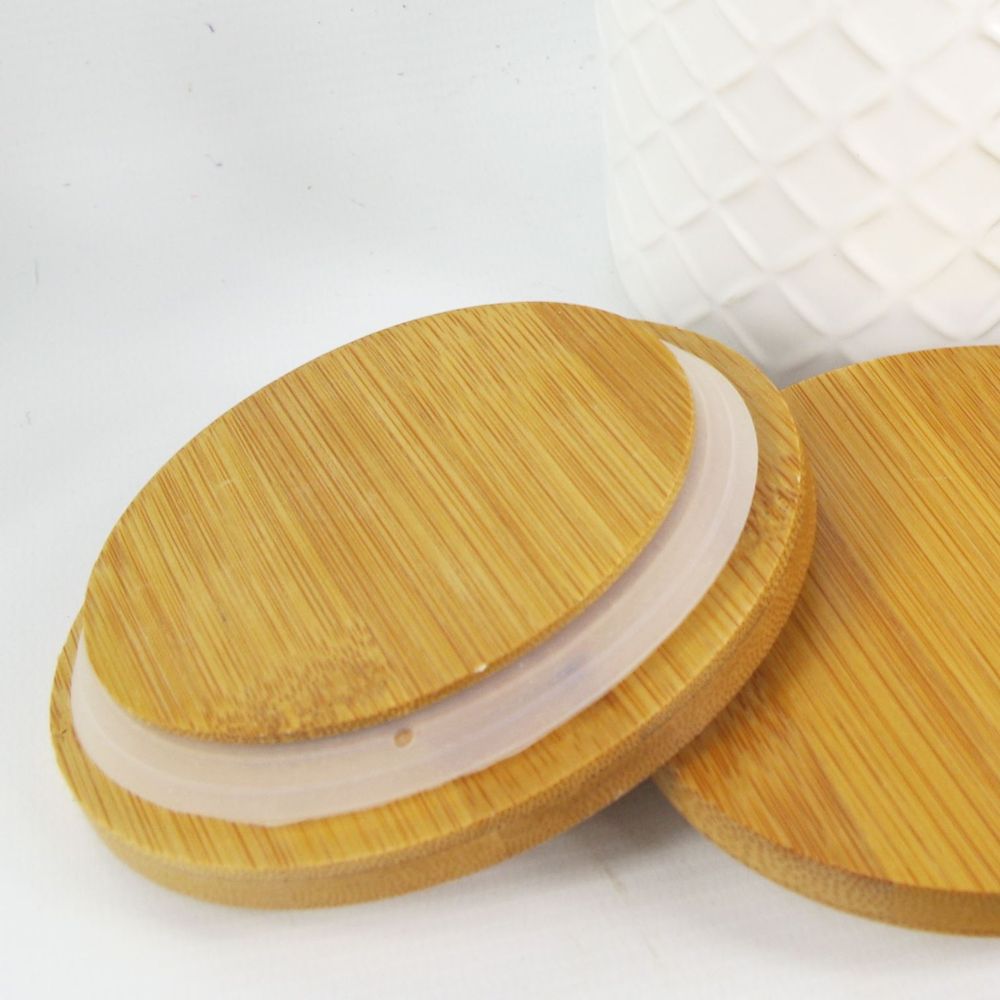 Ceramic Embossed Jars x2