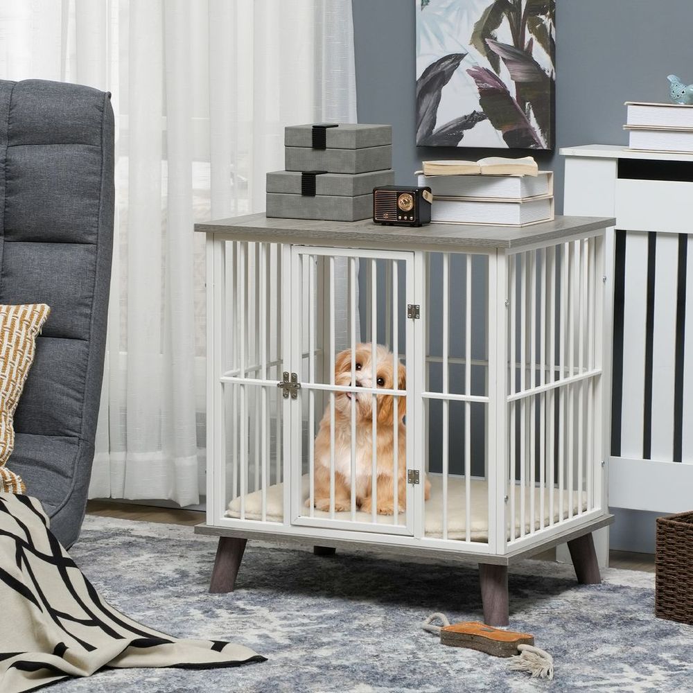 PAWHUT Dog Kennel with front gate