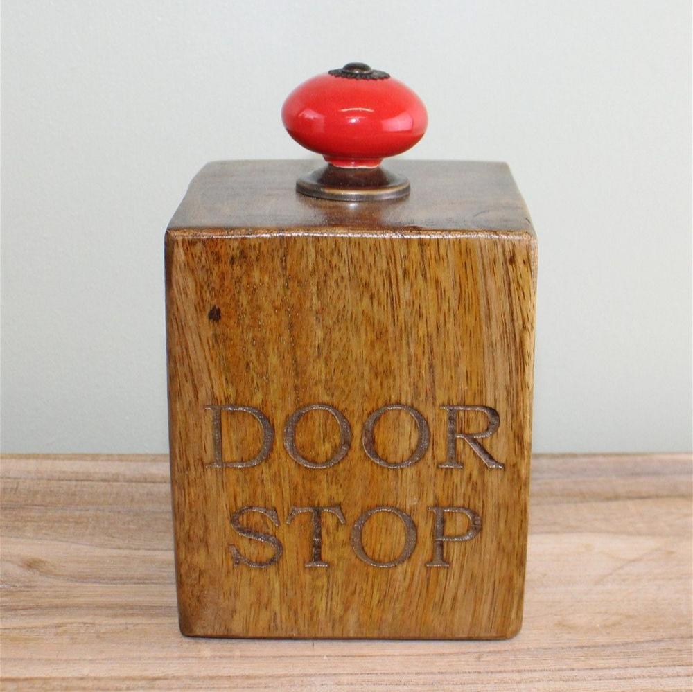 Doorstop Mango Wood
