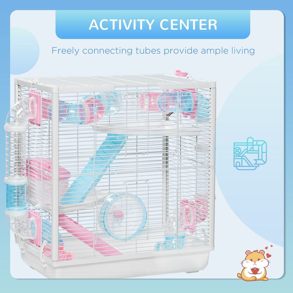 3 Tier Hamster Cage with Tunnel Tubes