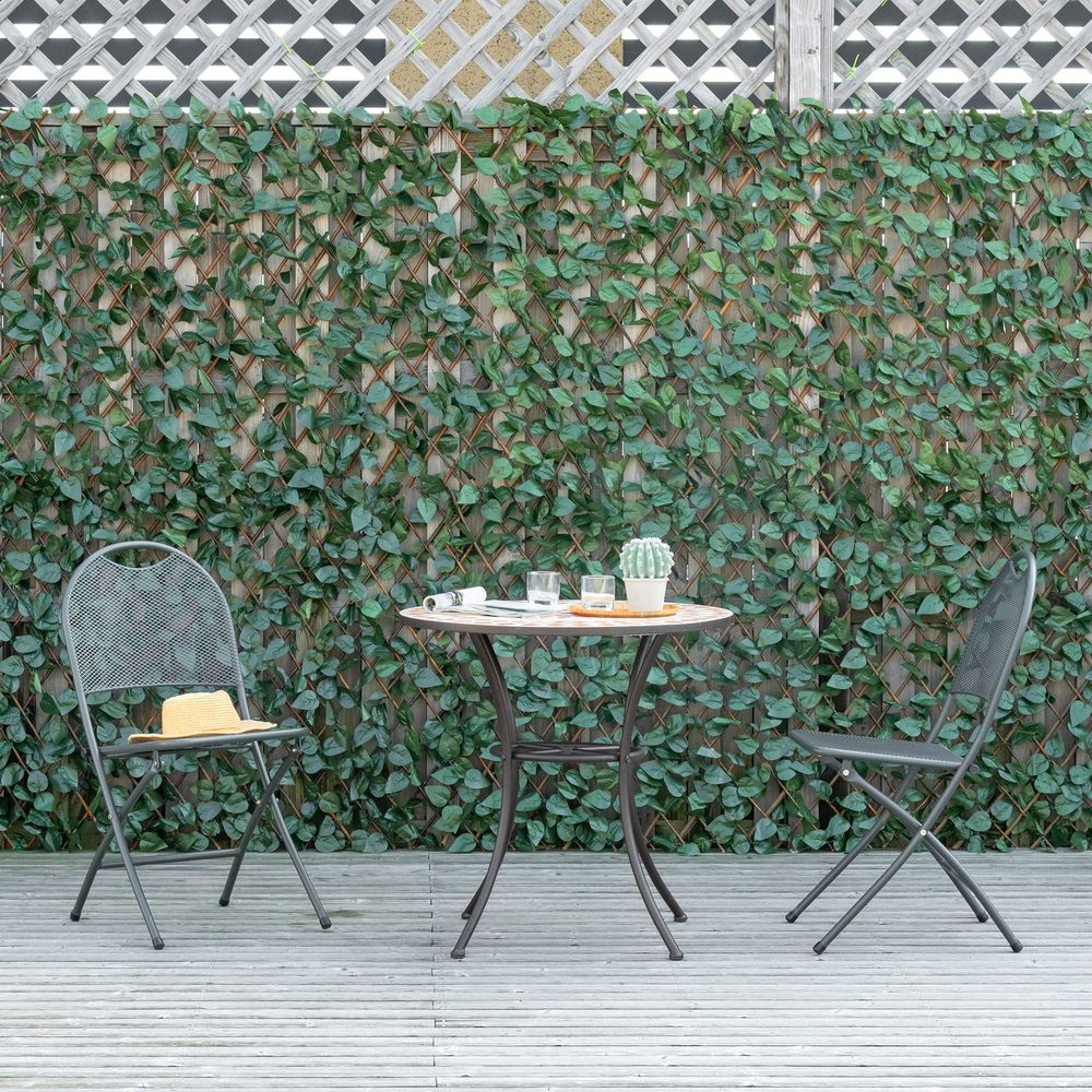 Artificial Plant Expanding Trellis Fence