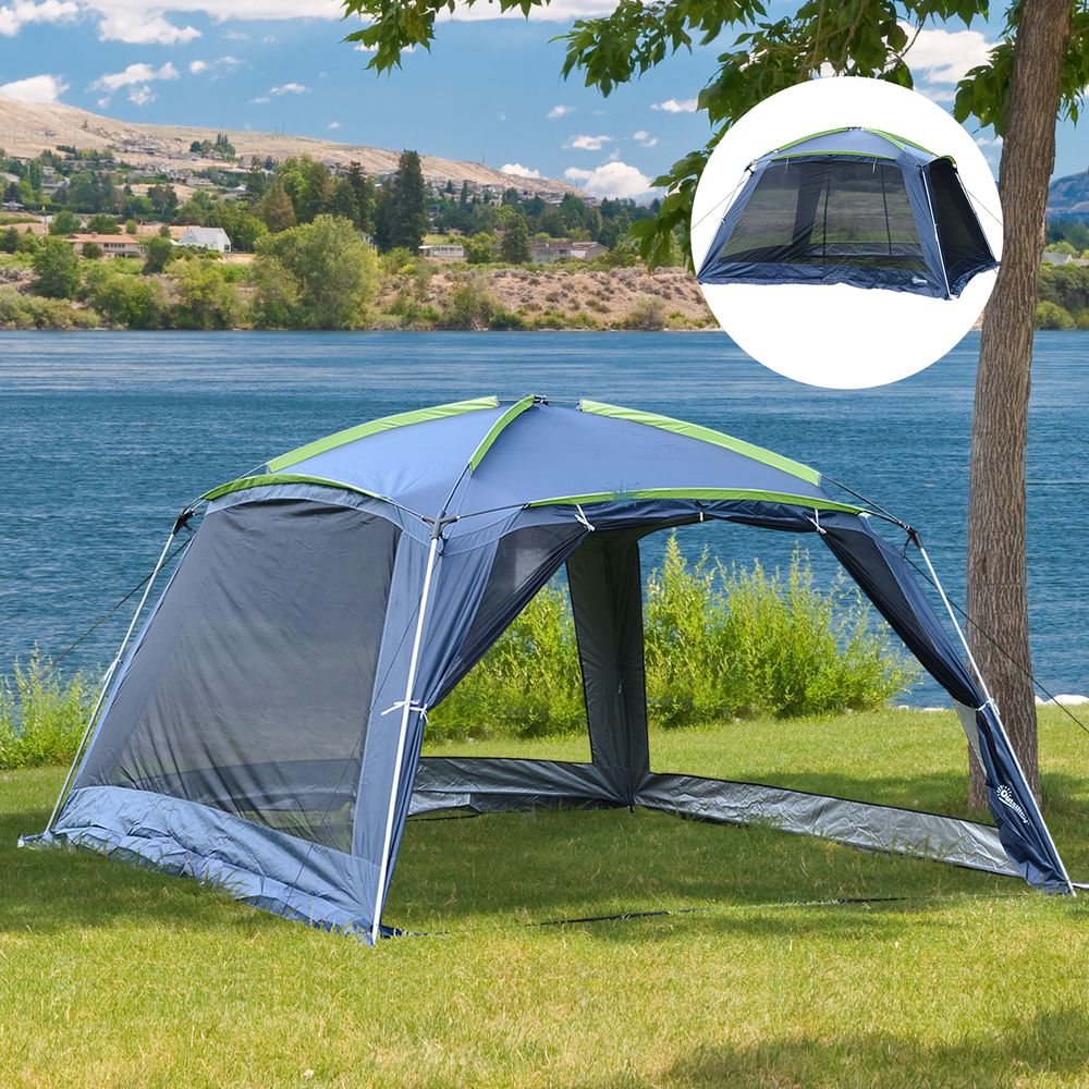 Dark Blue 8 Person Tent