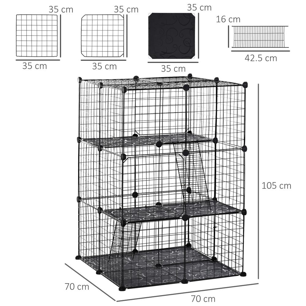 Small Animal Playpen with Ramps