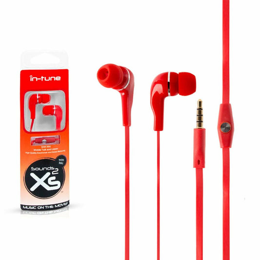 Red Wired Headphones