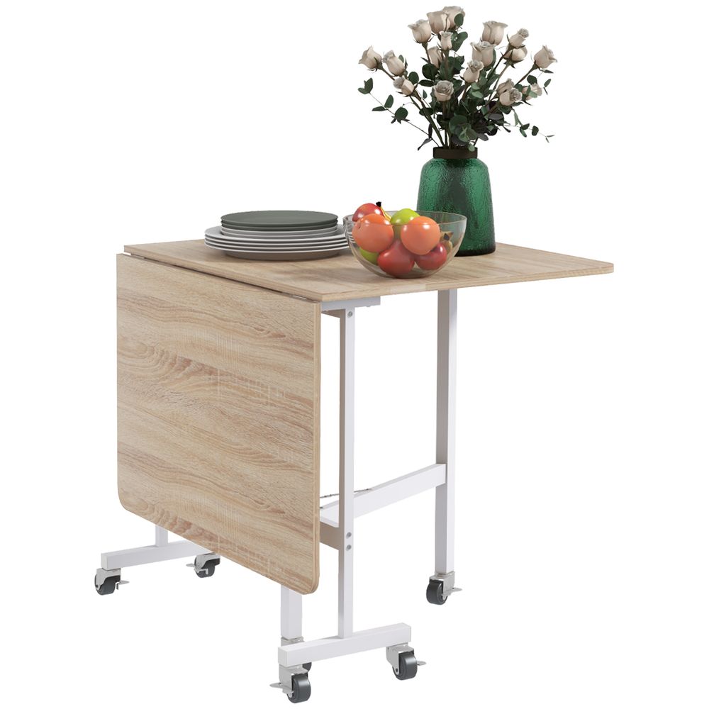 Drop Leaf Table with Wheels