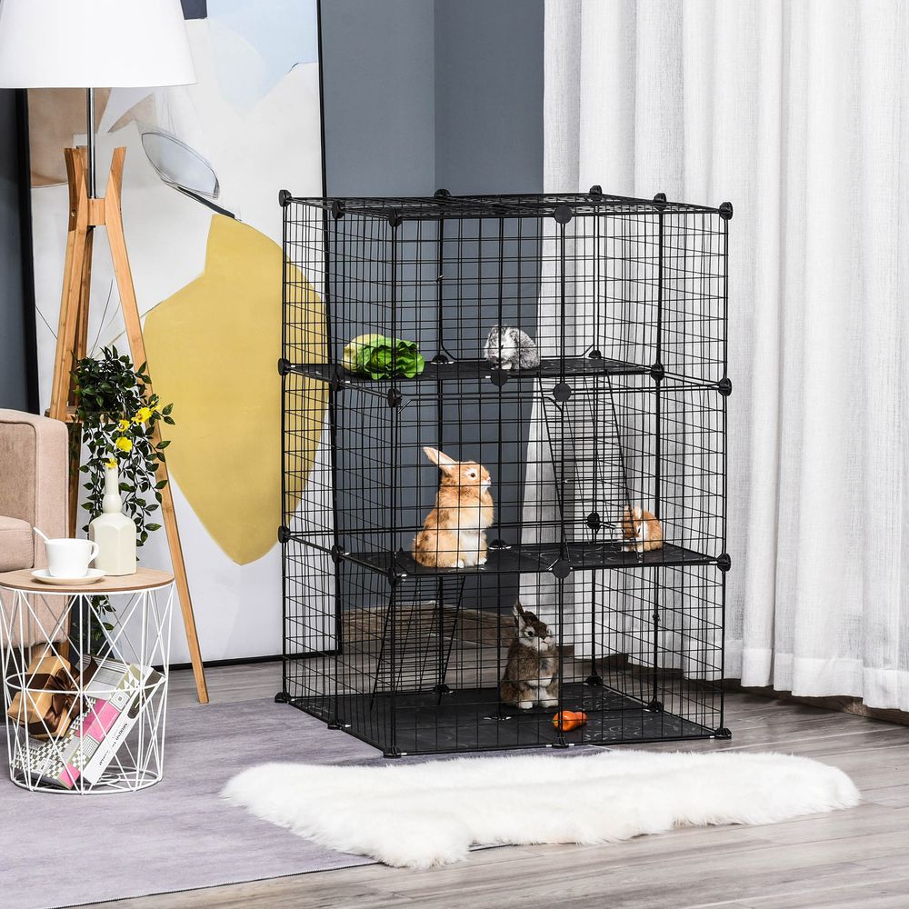 Small Animal Playpen with Ramps