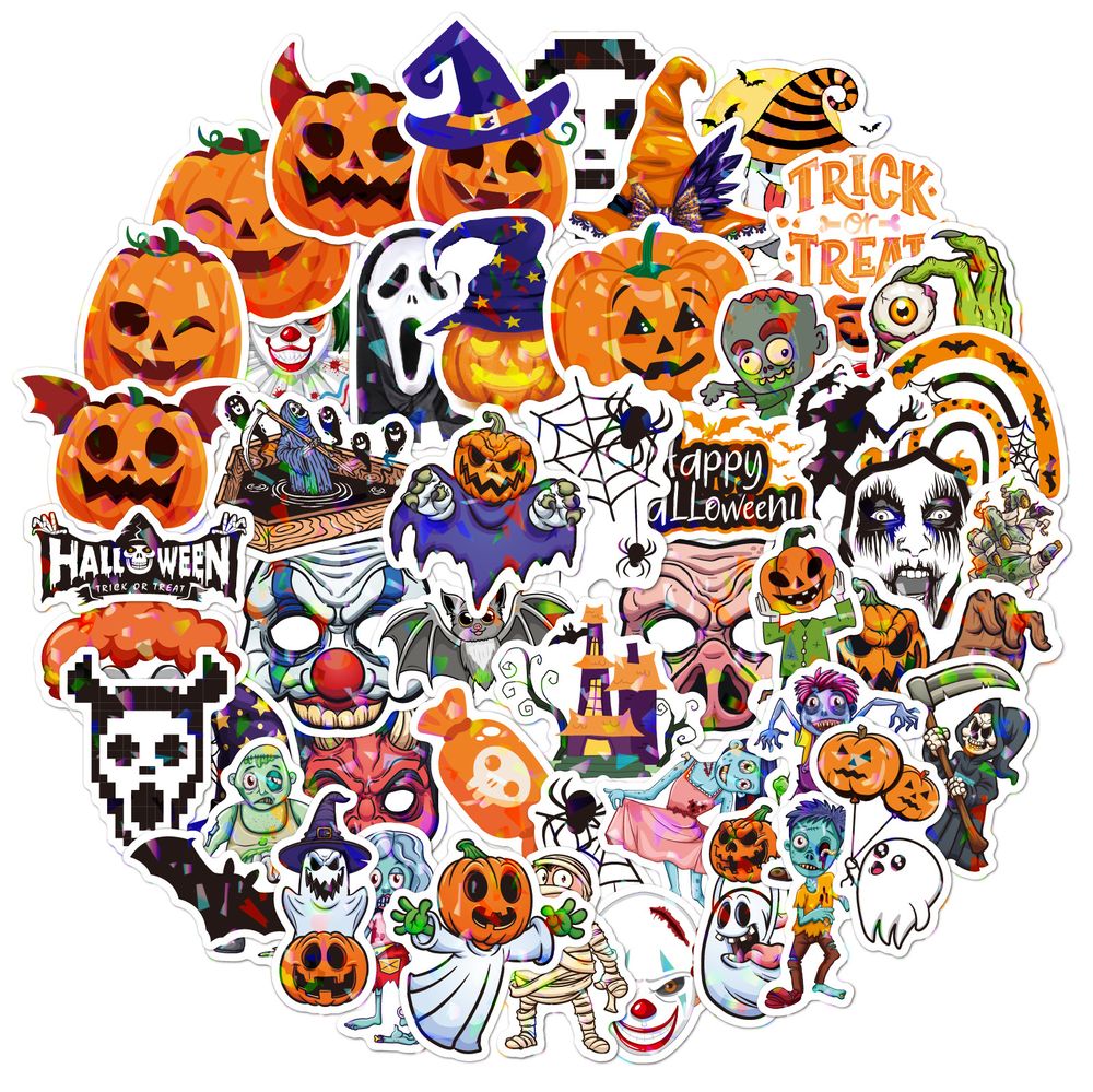 Holographic Halloween Stickers