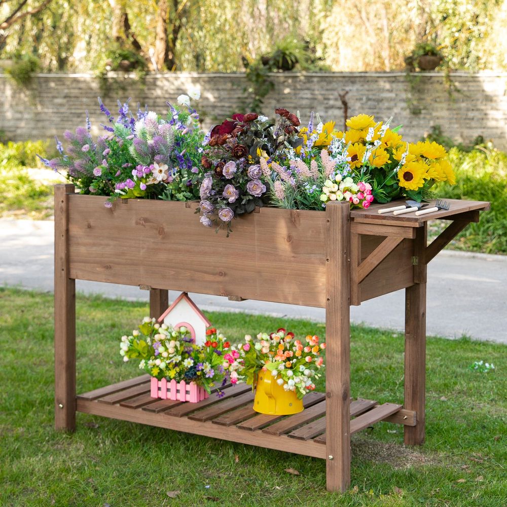 Raised Planter Flower Bed