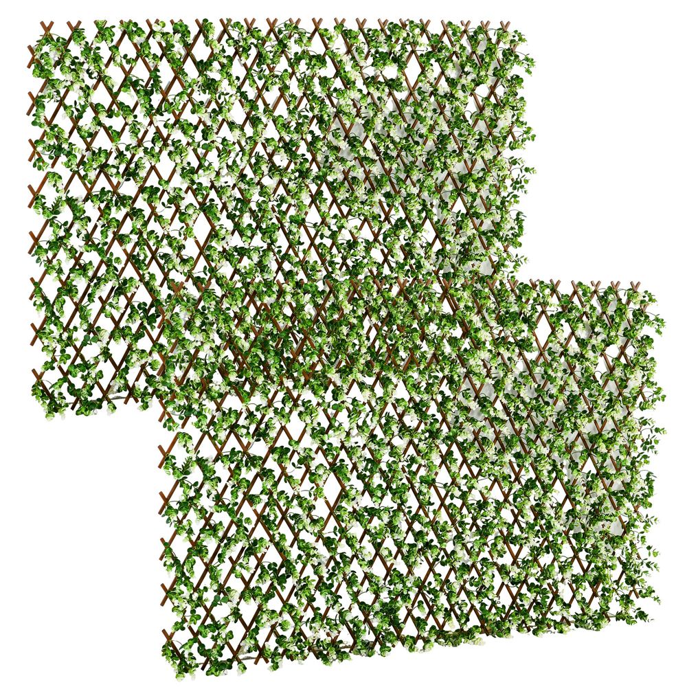 Trellis with Artificial Leaves x2