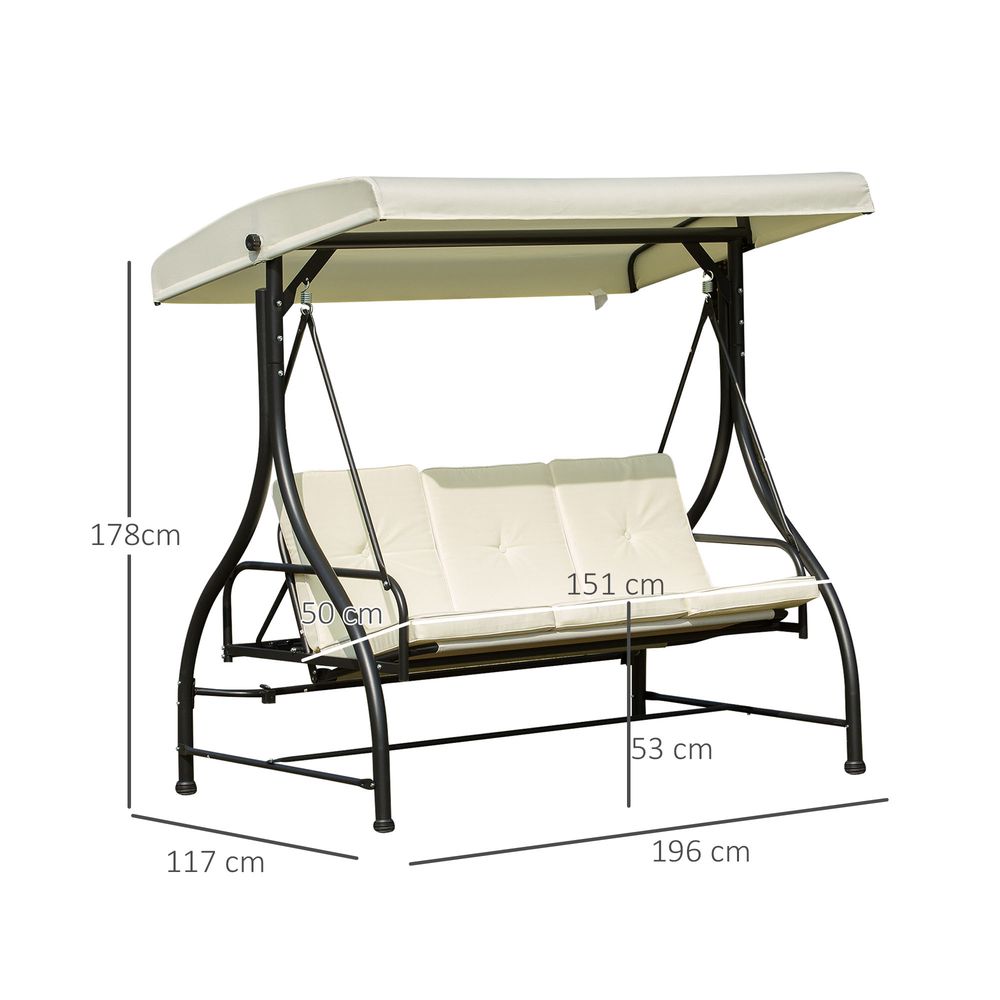 Patio Swinging Padded Chair