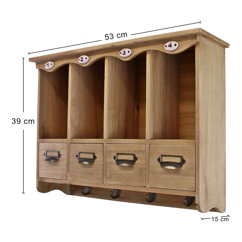 Hanging Wooden Storage Unit