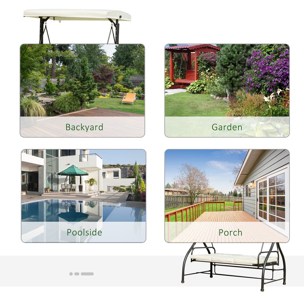 Patio Swinging Padded Chair