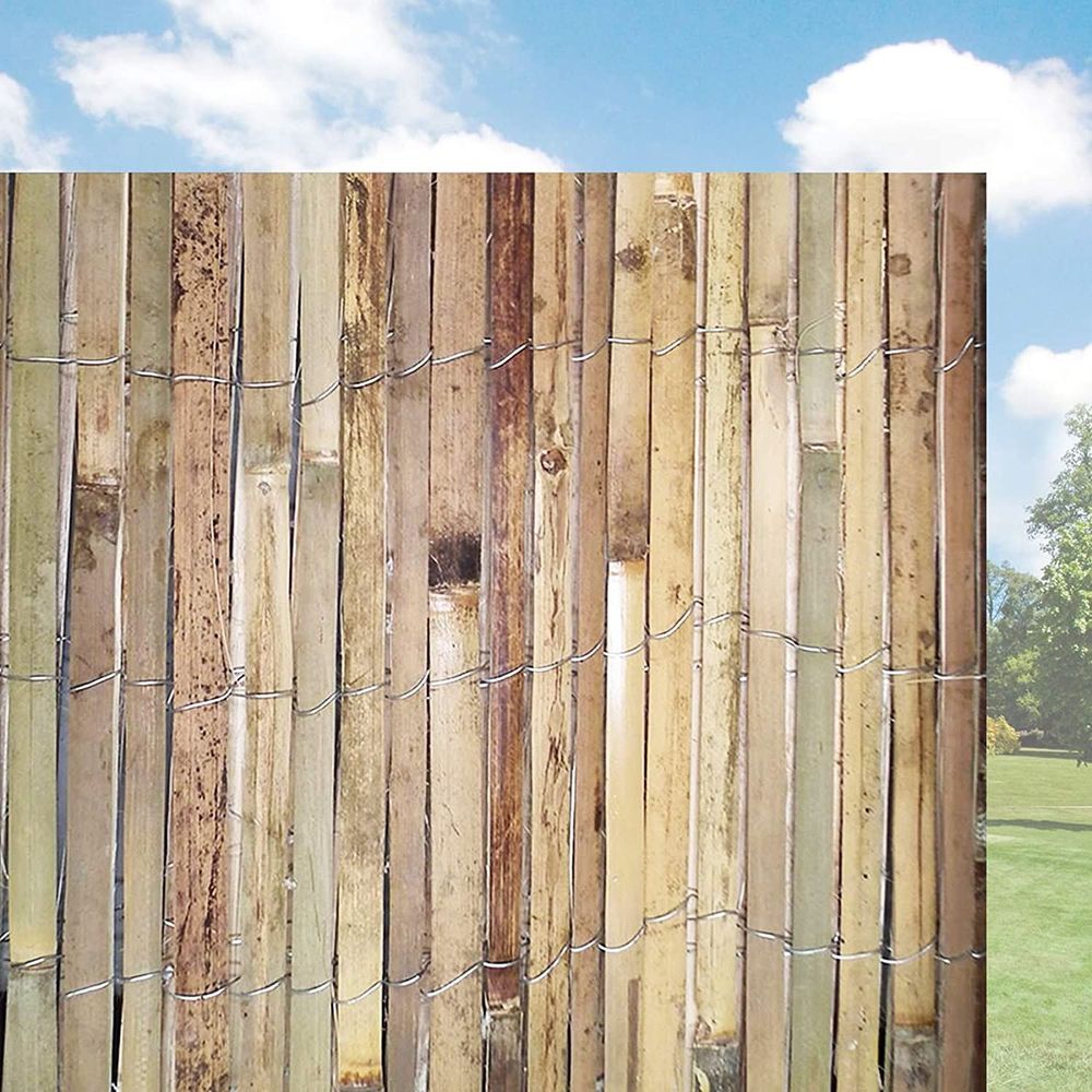 Slatted Bamboo Fence