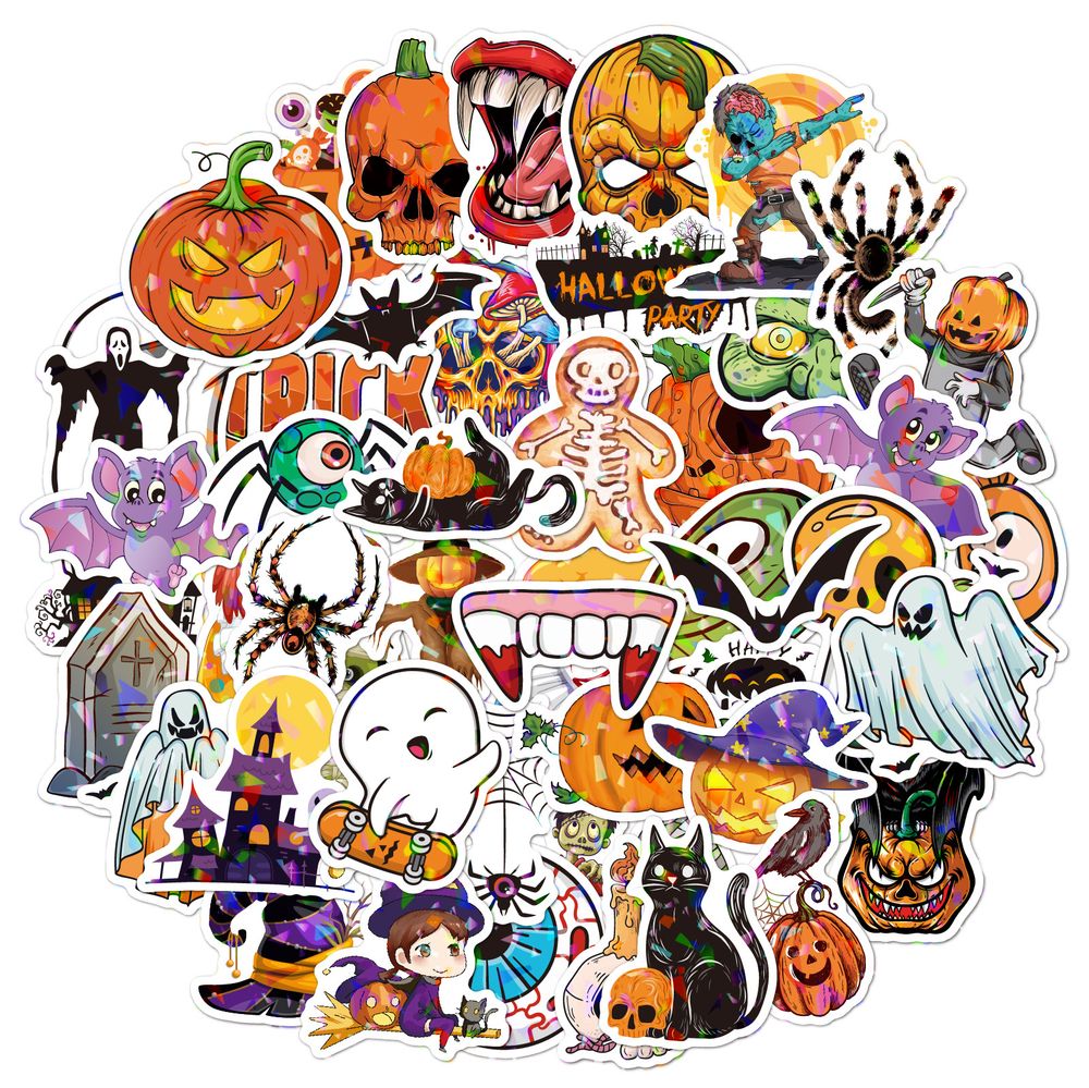 Holographic Halloween Stickers