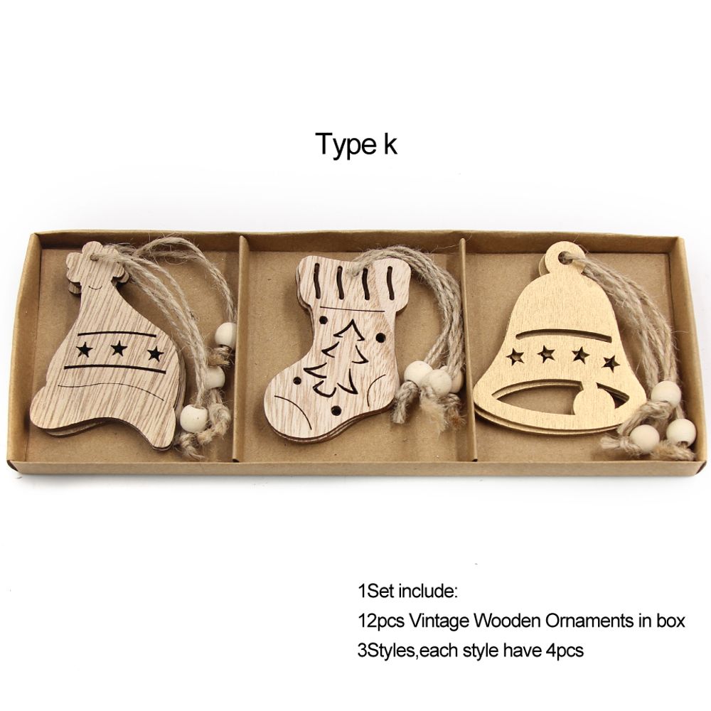 Wooden Snowflake Decorations