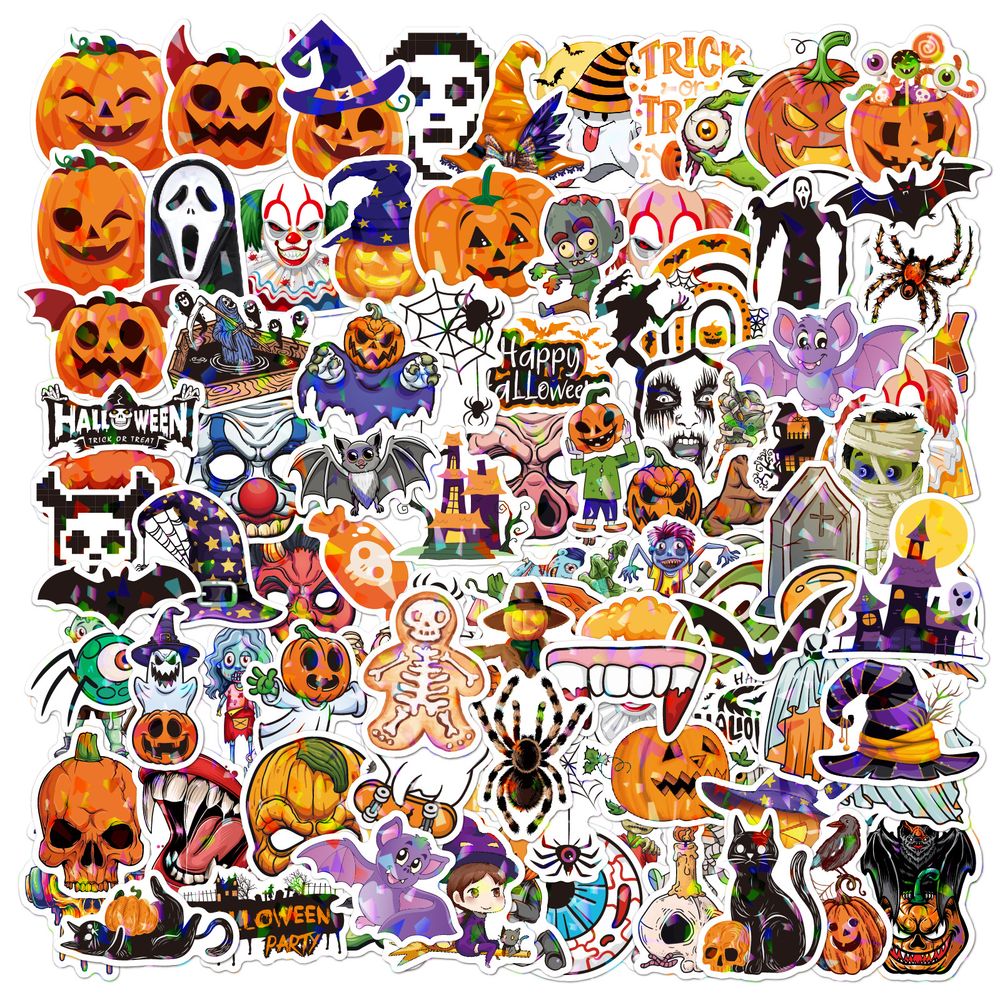 Holographic Halloween Stickers