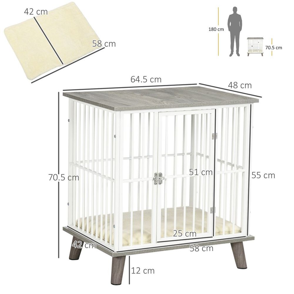 PAWHUT Dog Kennel with front gate