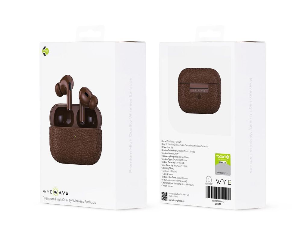 Brown Wireless Headphones