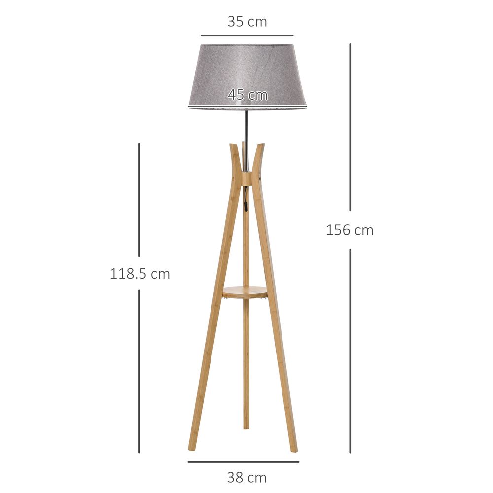 Floor Lamp Grey Tripod